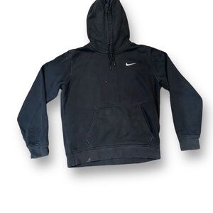 Black nike hoodie small white mark on the front
